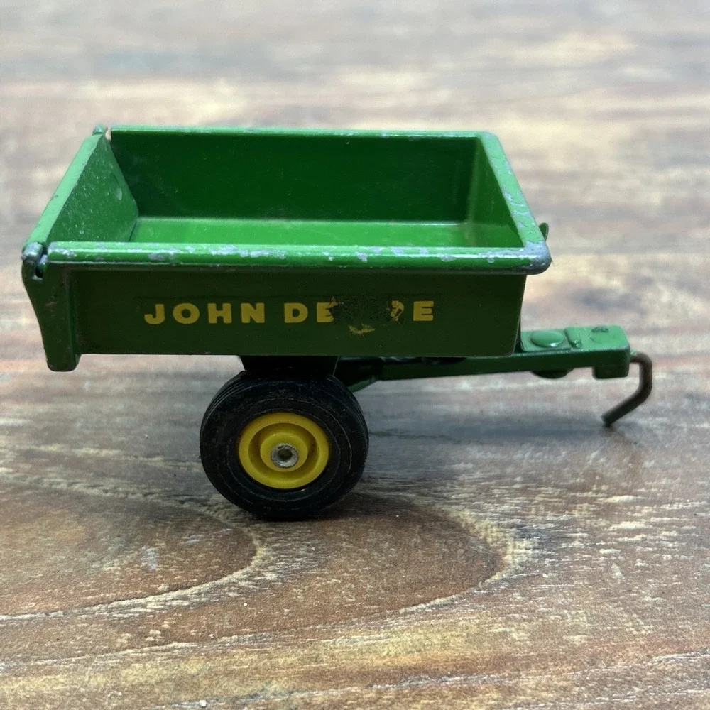 Vintage 1960's 70's Ertl John Deere 140 Lawn Garden Tractor W/ Dump Cart 1:16